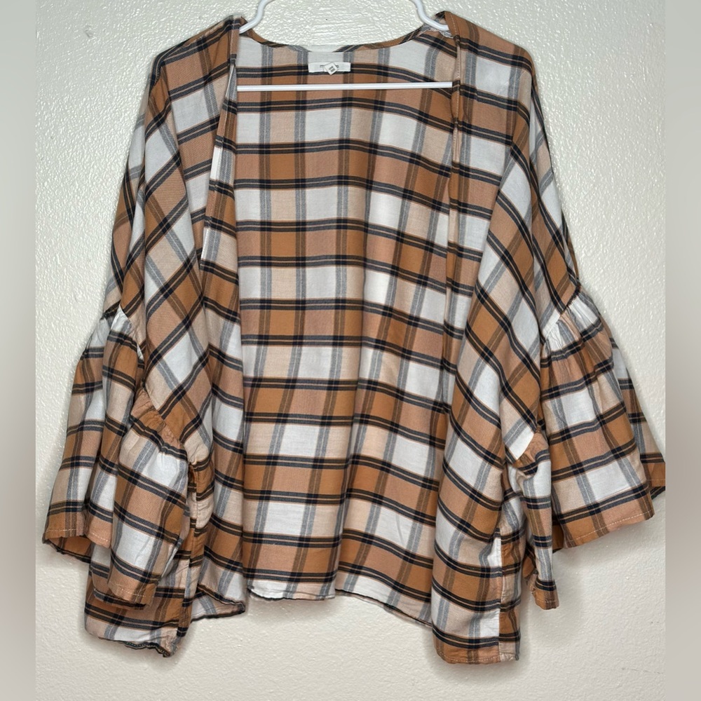 Maurices Plaid Kimono
